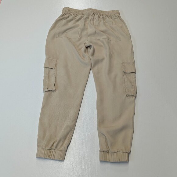 Vince Camuto Size XS Khaki Cargo Cropped Joggers - Picture 2 of 15